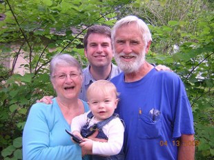 Suzanne, Clyde, Jason and Baby O